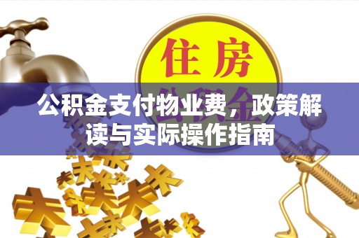 河源公积金支付物业费，政策解读与实际操作指南