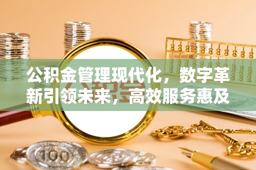 河源公积金管理现代化，数字革新引领未来，高效服务惠及民生