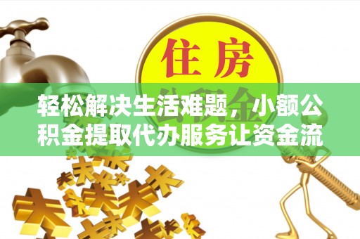 河源轻松解决生活难题，小额公积金提取代办服务让资金流动更便捷
