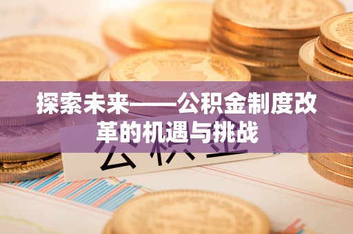 河源探索未来——公积金制度改革的机遇与挑战