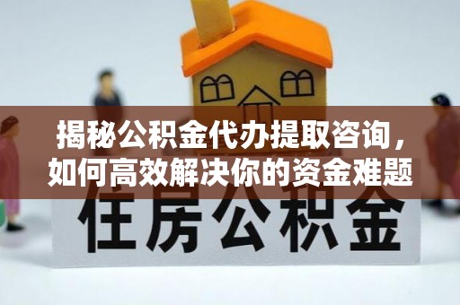 河源揭秘公积金代办提取咨询，如何高效解决你的资金难题