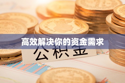 河源高效解决你的资金需求
