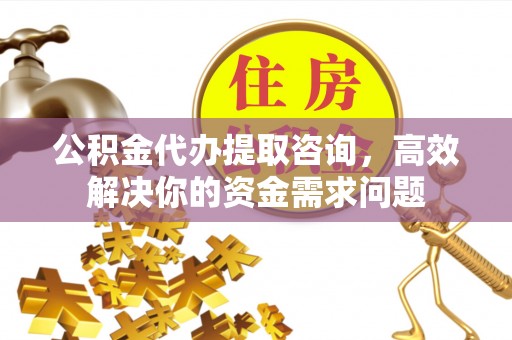 河源公积金代办提取咨询，高效解决你的资金需求问题