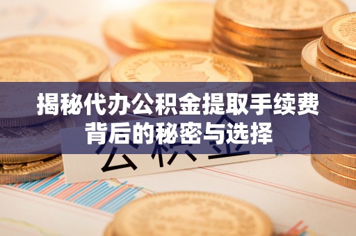 河源揭秘代办公积金提取手续费背后的秘密与选择