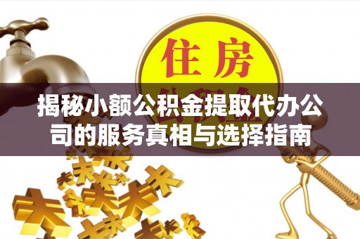 河源揭秘小额公积金提取代办公司的服务真相与选择指南