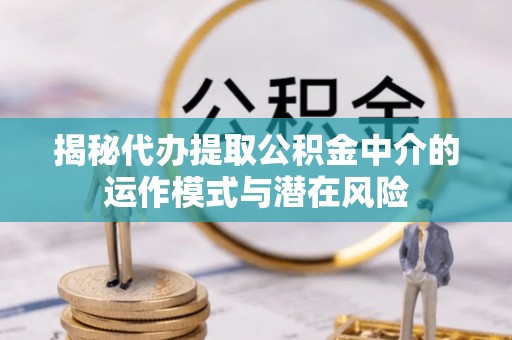 河源揭秘代办提取公积金中介的运作模式与潜在风险