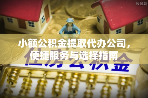 河源小额公积金提取代办公司，便捷服务与选择指南
