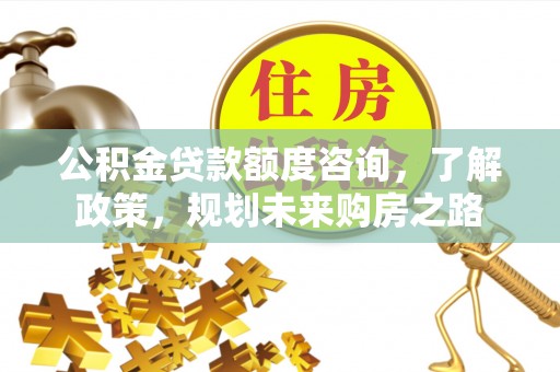 河源公积金贷款额度咨询，了解政策，规划未来购房之路