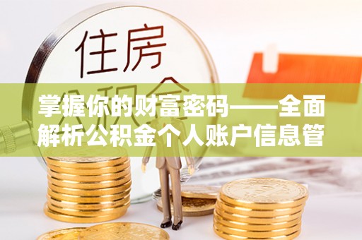 河源掌握你的财富密码——全面解析公积金个人账户信息管理与优化