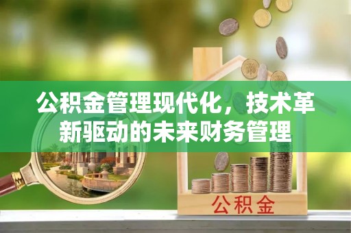 河源公积金管理现代化，技术革新驱动的未来财务管理