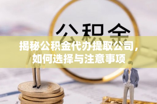 河源揭秘公积金代办提取公司，如何选择与注意事项