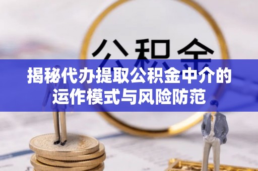河源揭秘代办提取公积金中介的运作模式与风险防范