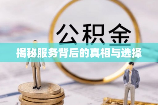 河源揭秘服务背后的真相与选择