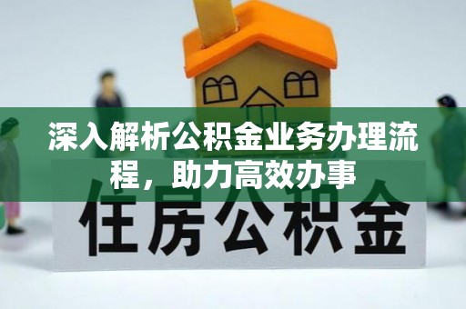 河源深入解析公积金业务办理流程，助力高效办事