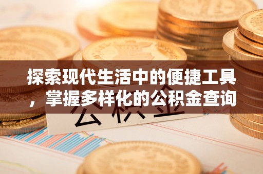 河源探索现代生活中的便捷工具，掌握多样化的公积金查询方式